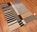 Side Picture of the Alice Kagawa Parrott Art Kilim #70026 From Nazmiyal Antique Rugs in NYC
