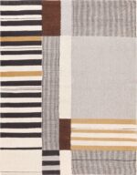 Picture of a Beautiful Vintage Flat Woven Kilim Carpet By Artist Alice Kagawa Parrott 70026 From Nazmiyal Antique rugs in NYC