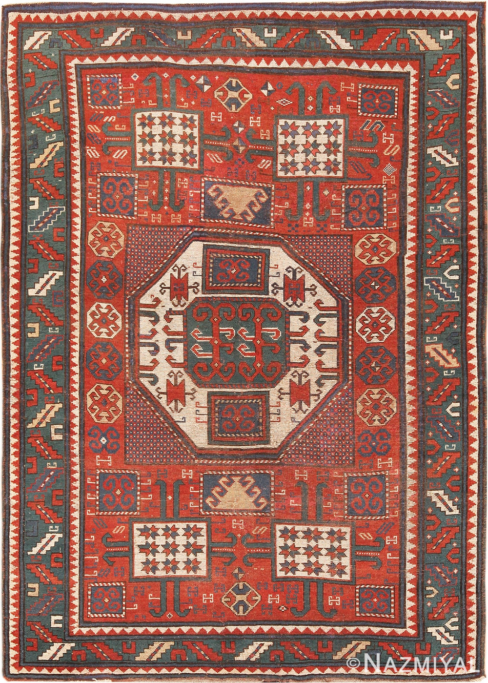 Picture of Antique Caucasian Karachopf Rug #70049 from Nazmiyal Antique Rugs in NYC