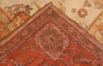 A Picture of the weave of Large Antique Turkish Oushak Rug #50674 from Nazmiyal Antique Rugs in NYC