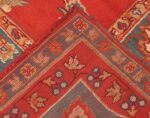Picture of the Weave of Square Size Antique Irish Donegal Rug #3328 From Nazmiyal Antique Rugs In NYC