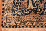 A border picture of the large vase design antique persian kerman rug #50701 from Nazmiyal Antique Rugs NYC