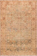 Picture of Decorative Antique Room Size Persian Malayer Rug #49511 From Nazmiyal Antique Rugs in NYC