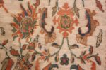 A detailed animal picture of the large ivory background antique persian sultanabad rug #50571 from Nazmiyal Antique Rugs NYC