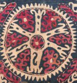 Detail Antique Kaitag embroidery Dagestan rug 70086 by Nazmiyal