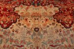 A detailed bird picture of the antique tree of life persian mohtashem kashan rug #70069 from Nazmiyal Antique Rugs NYC