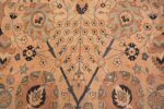 A detailed small flower picture of the large vase design antique persian kerman rug #50701 from Nazmiyal Antique Rugs NYC
