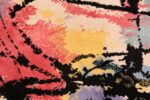 A detailed picture of the vintage Swedish Robert Jacobsen Ege Rug #7077 from Nazmiyal Antique Rugs NYC