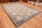 A full picture of the rare antique 17th century chinese ningxia carpet #70071 from Nazmiyal Antique Rugs NYC