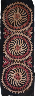 Full view 19th century Kaitag Dagestan embroidery rug 70085 by Nazmiyal in NYC