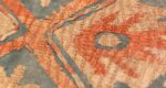 Back detail Antique Kaitag Embroidery Dagestan rug 70087 by Nazmiyal