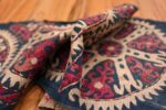 Pile Antique Kaitag embroidery Dagestan rug 70086 by Nazmiyal