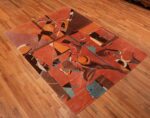 Picture of the whole of the Image of the weave of the Vintage Miles Davis Jazz Scene Art Rug 70066