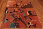 Picture of the Whole of the Image of the weave of the Vintage Miles Davis Jazz Scene Art Rug 70066