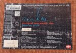 Picture of the tag information of the Image of the weave of the Vintage Miles Davis Jazz Scene Art Rug 70066