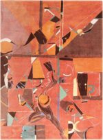 Picture of Vintage Miles Davis Jazz Scene Art Rug #70066 from Nazmiyal Antique Rugs in NYC
