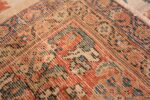 A weave picture of the large ivory background antique persian sultanabad rug #50571 from Nazmiyal Antique Rugs NYC