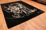 Full Vintage art rug designed by Asger Oluf Jorn 70073 from Nazmiyal Antique rugs collection
