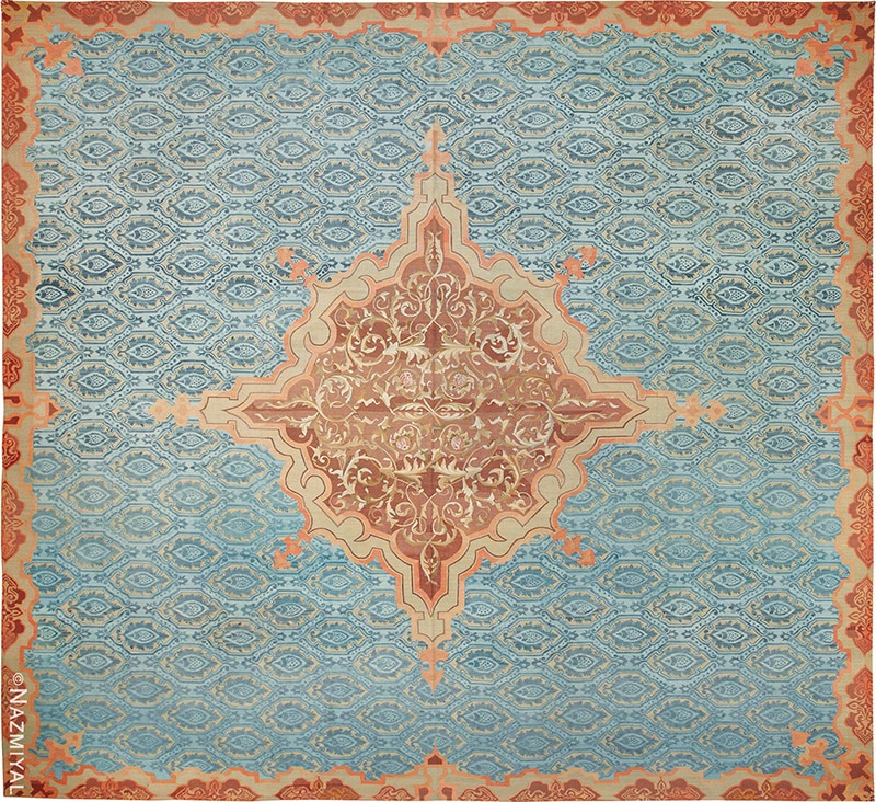 Image of Antique French Aubusson Rug #49908 Image of Antique French Aubusson Rug #49908 From Nazmiyal Antique Rugs in NYC