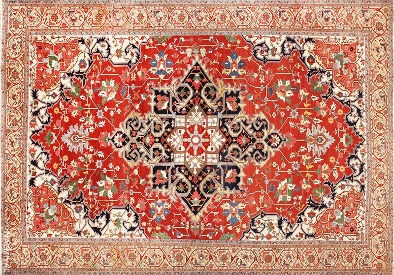 Picture of Antique Persian Serapi Rug #48642 Picture of Antique Persian Serapi Rug 48642 from Nazmiyal Antique Rugs in NYC