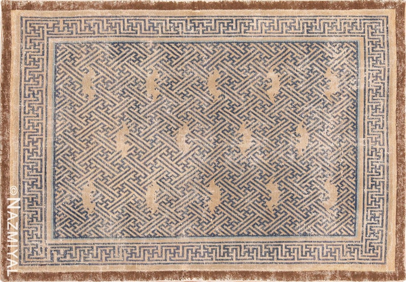 Picture of Antique 17th century Chinese Ninghsia Rug #49999 Picture of Antique 17th century Chinese Ninghsia Rug #49999 From Nazmiyal Antique Rugs in NYC