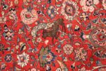 Animal detail Antique floral Persian Tehran rug 70135 by Nazmiyal