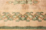 Border Antique Green French Art Deco rug 70152 designed by Leleu from the Nazmiyal collection