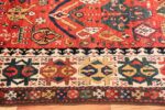 Border Antique Kazak Caucasian rug 70122 by Nazmiyal