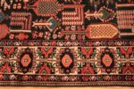 Border Antique Persian Bakhtiari rug 70125 by Nazmiyal