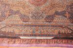 Border Vintage Persian silk Qum rug 70118 by Nazmiyal