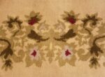 Close-up Antique room size French Art Deco designed by Leleu rug 70151 from the Nazmiyal collection,