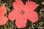 Close-up Vintage Andy Warhol Flowers rug 70138 by Nazmiyal