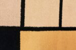 Close-up Vintage Scandinavian Piet Mondrian art rug 70147 by Nazmiyal