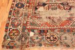 Corner Antique Shabby chic Caucasian Kazak rug 70141 by Nazmiyal