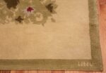Corner Antique room size French Art Deco designed by Leleu rug 70151 from the Nazmiyal collection,