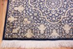 Corner Fine Persian silk Qum rug 70117 by Nazmiyal