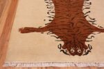CornerVintage Indian tiger rug 70097 by Nazmiyal