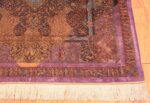 Corner Vintage Persian silk Qum rug 70118 by Nazmiyal