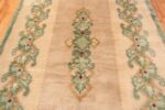 Field Antique Green French Art Deco rug 70152 designed by Leleu from the Nazmiyal collection
