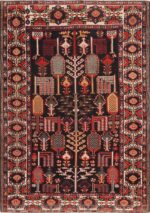 Full view Antique Persian Bakhtiari rug 70125 by Nazmiyal