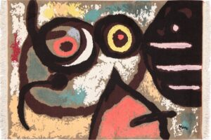 Full view Vintage Scandinavian Miro Art rug 70148 by Nazmiyal