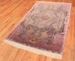Full Vintage Persian silk Qum rug 70118 by Nazmiyal