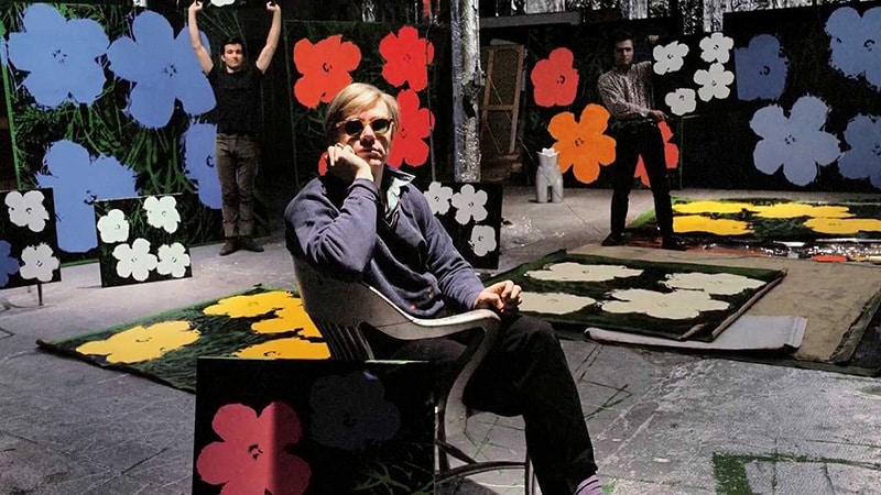 Andy Warhol - The Man And His Flowers Andy Warhol - The Man And His Flowers - Nazmiyal Rugs NYC