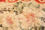 Weave detail Antique Floral Romanian Bessarabian Kilim rug 70101 by Nazmiyal