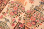 Weave detail Floral Antique Persian Farahan rug 70123 by Nazmiyal