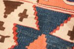 Weave detail Antique Turkish Konya Kilim Rug 70121 by Nazmiyal