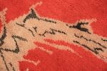 Detail Antique Indian Dragon design rug 70150 by Nazmiyal