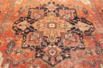 Field Antique Persian Heriz rug 70164 by Nazmiyal