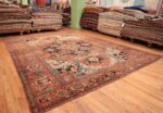 Full Antique Persian Heriz rug 70164 by Nazmiyal