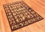 Full Antique Persian Kashan Mohtasham rug 70160 by Nazmiyal